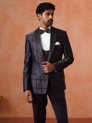 Men’s Grey Shawl Collar Suit Set