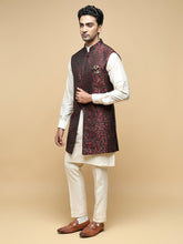 Men’s Kurta, Trouser & Long Waistcoat Set