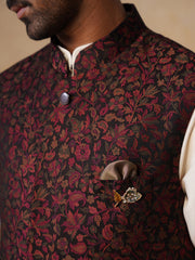 Men’s Kurta, Trouser & Long Waistcoat Set