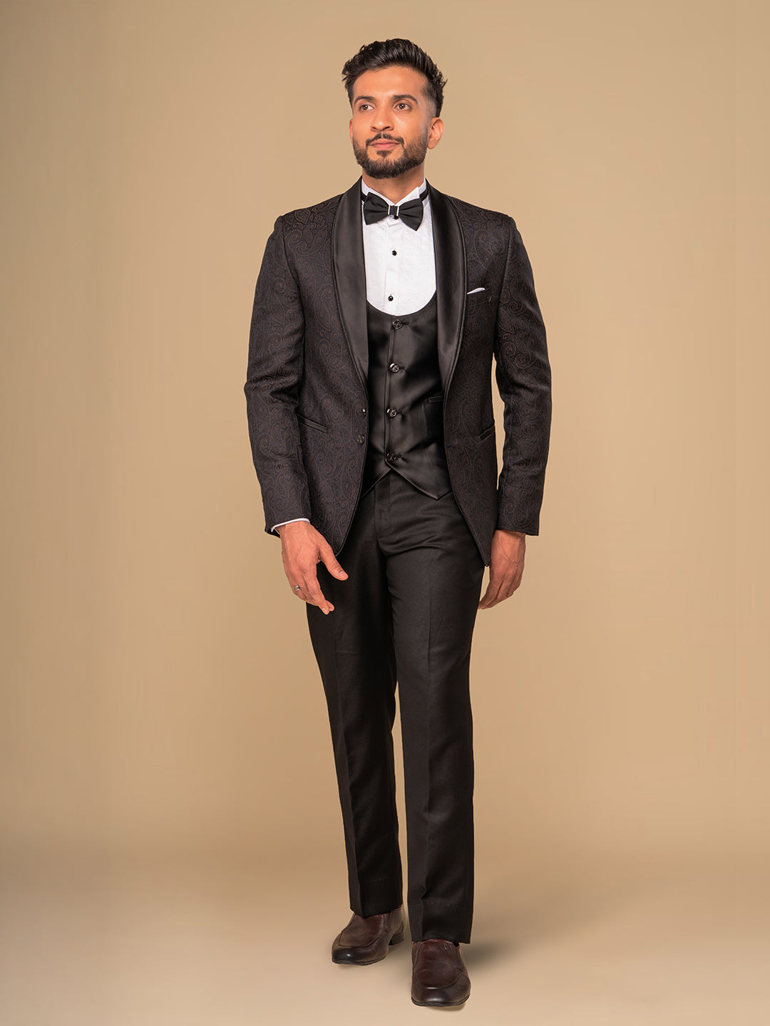 Men's Black Tuxedo With Shawl Collar