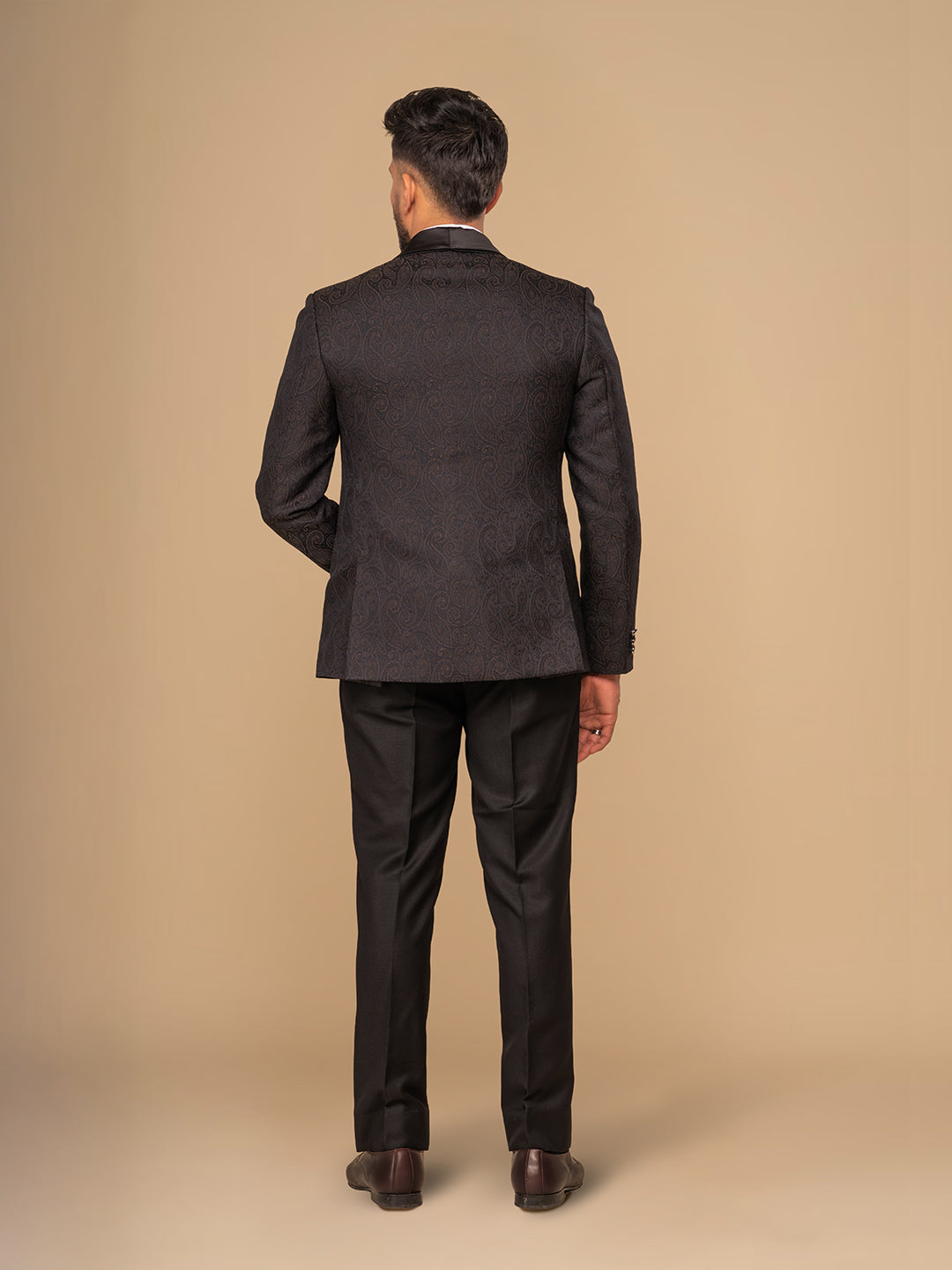 Men's Black Tuxedo With Shawl Collar