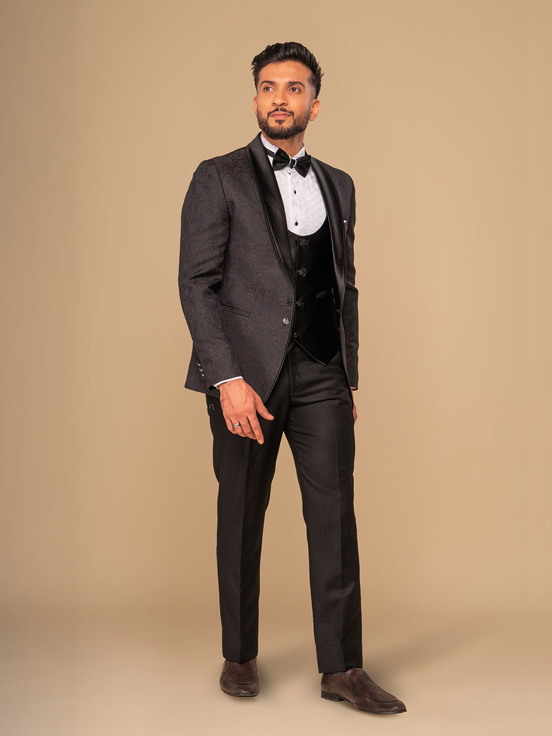 Men's Black Tuxedo With Shawl Collar