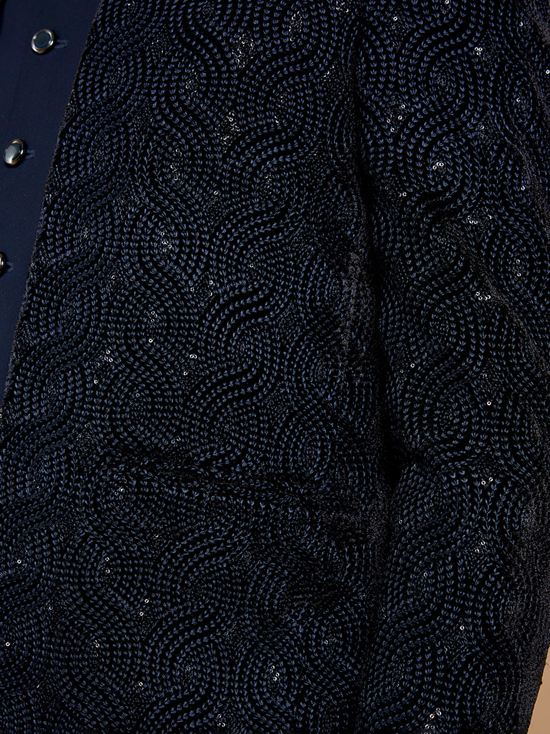 Navy Blue embroidered Party Wear Suit