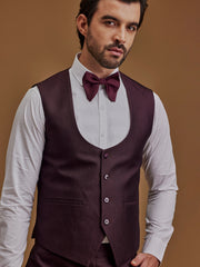 Maroon Printed Five Piece Suit