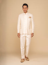 Men Cream 3-Piece Bandhgala Set