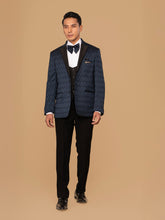 Men's Regular Fit Teal Blue 5-Piece Suit