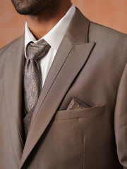 Men’s Textured Peak Collar Suit Set