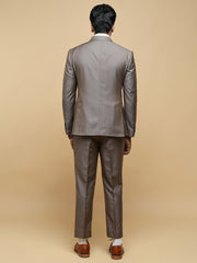 Men’s Textured Peak Collar Suit Set