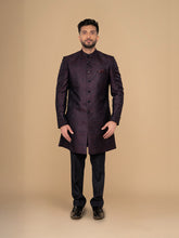 Neumen Dark Maroon Men Achkan