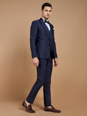 Self-Designed Navy Blue Suit