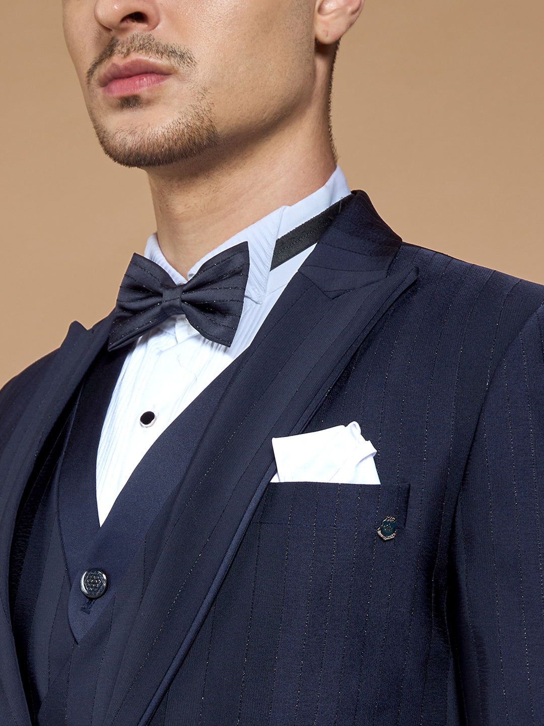 Self-Designed Navy Blue Suit