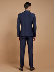 Self-Designed Navy Blue Suit