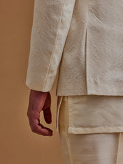 Self Designed Cream Achkan