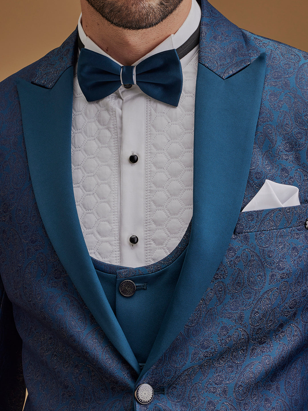 Single Breasted Rama Paisley Suit