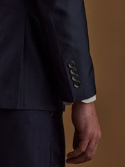 Single Breasted Textured Grey Suit