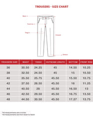 Trousers size chart