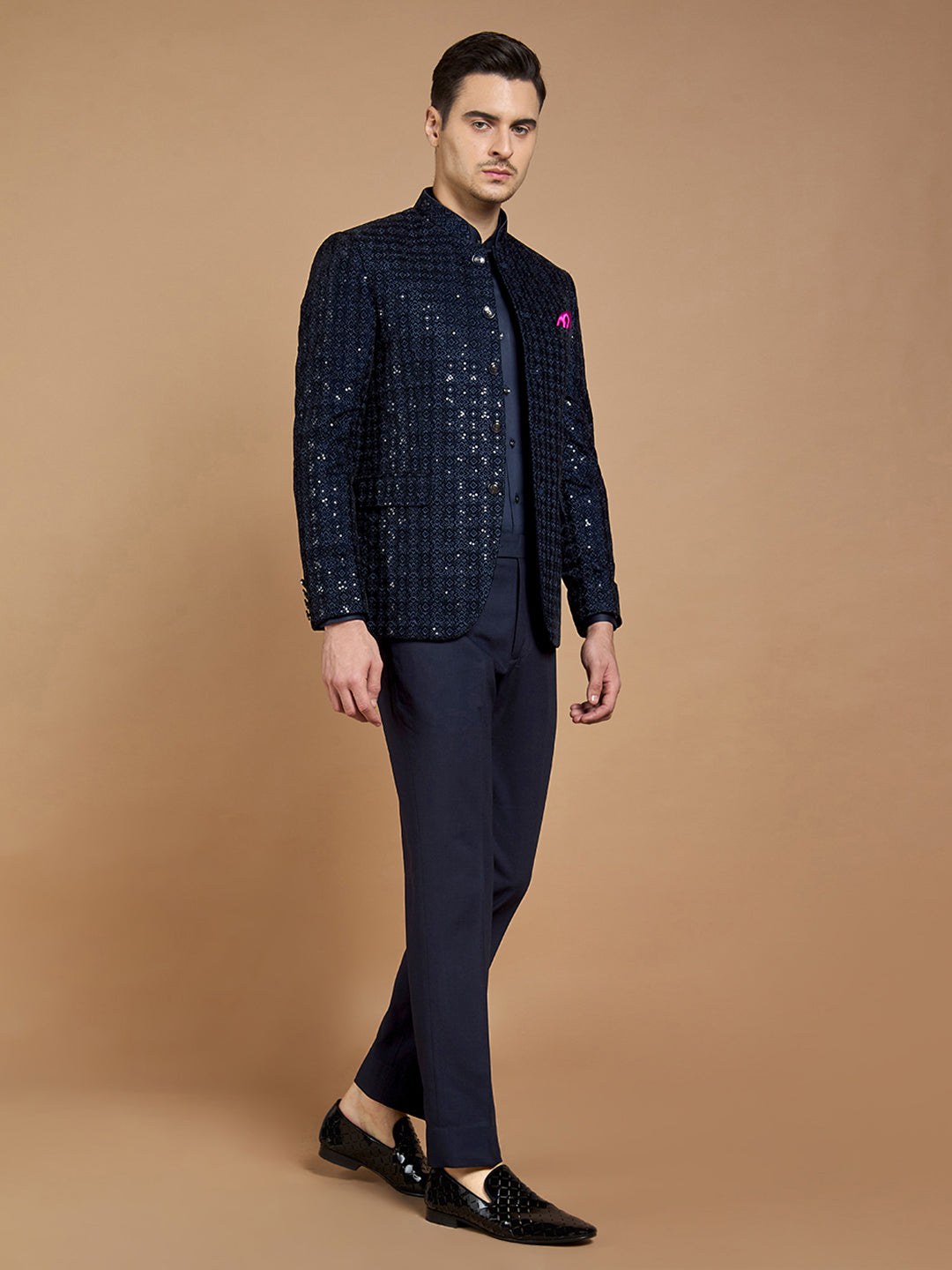 Mandarin Collar Bandhgala