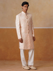 Men’s Rose Pink Long Waistcoat & Trouser Set