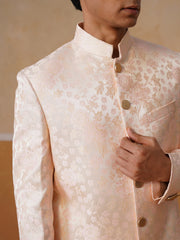 Men’s Rose Pink Long Waistcoat & Trouser Set