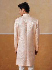 Men’s Rose Pink Long Waistcoat & Trouser Set