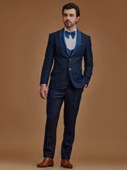 Double Toned Textured Two Piece Suit