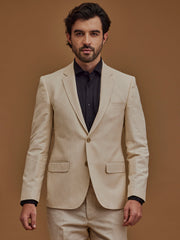 Full Sleeve Beige Jacket