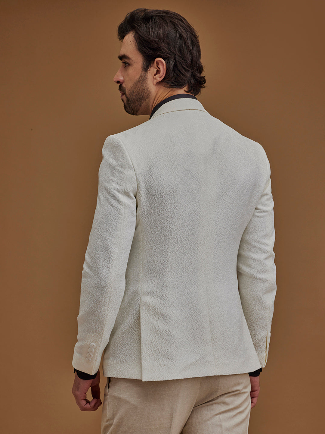 Self Desgined Off-White Jacket