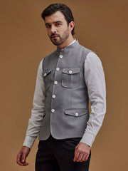 Textured Grey Bundi