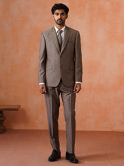 Men’s Textured Peak Collar Suit Set