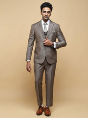 Men’s Textured Peak Collar Suit Set